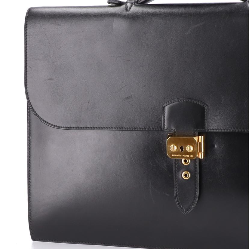 HERMES エルメス/サックアデペッシュ41/ボックスカーフ/ノワール//□E刻*****/ABランク/78