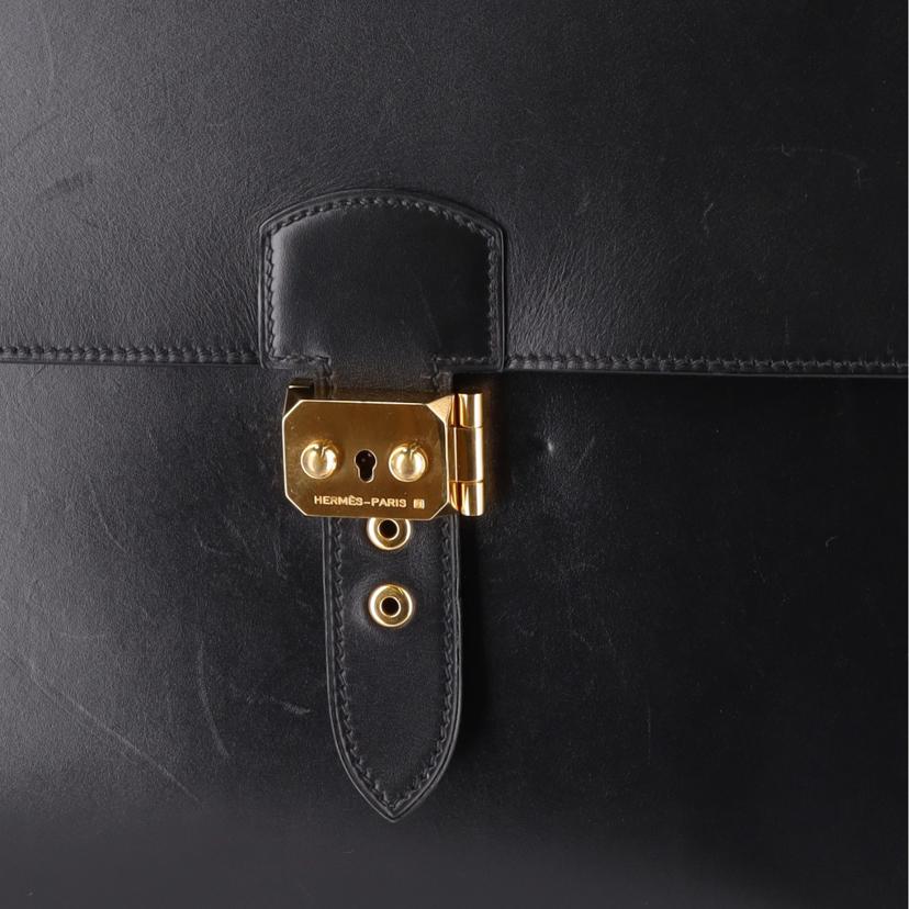 HERMES エルメス/サックアデペッシュ41/ボックスカーフ/ノワール//□E刻*****/ABランク/78