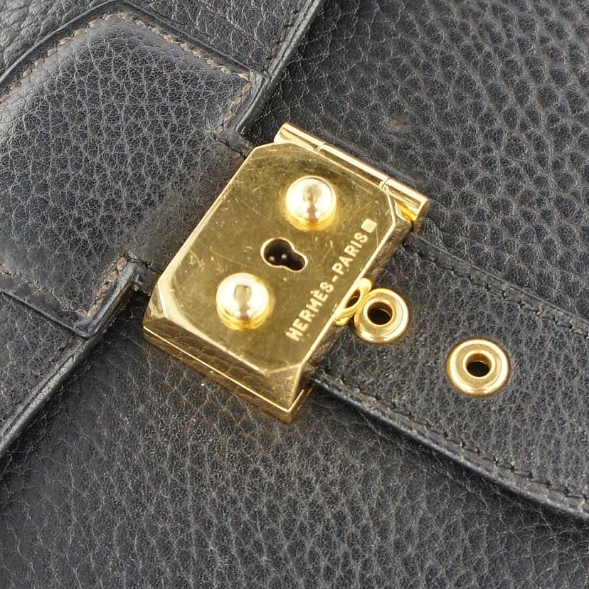 HERMES エルメス/サックアデペッシュ38/トリヨン/ノワール//〇Z刻***/Bランク/78