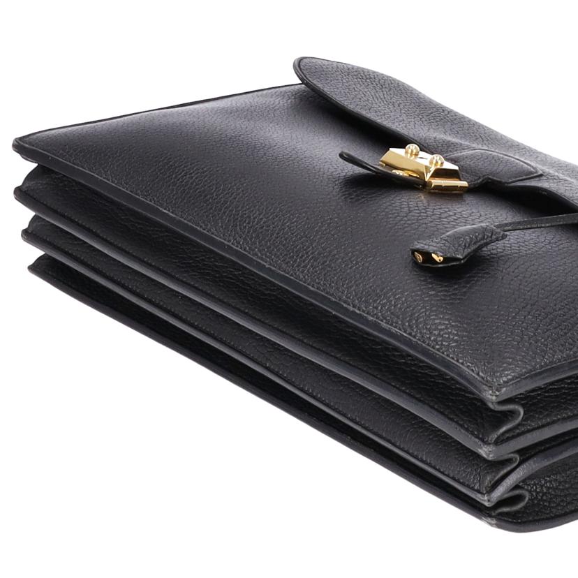 HERMES エルメス/サックアデペッシュ38/トリヨン/ノワール//〇Z刻***/Bランク/78