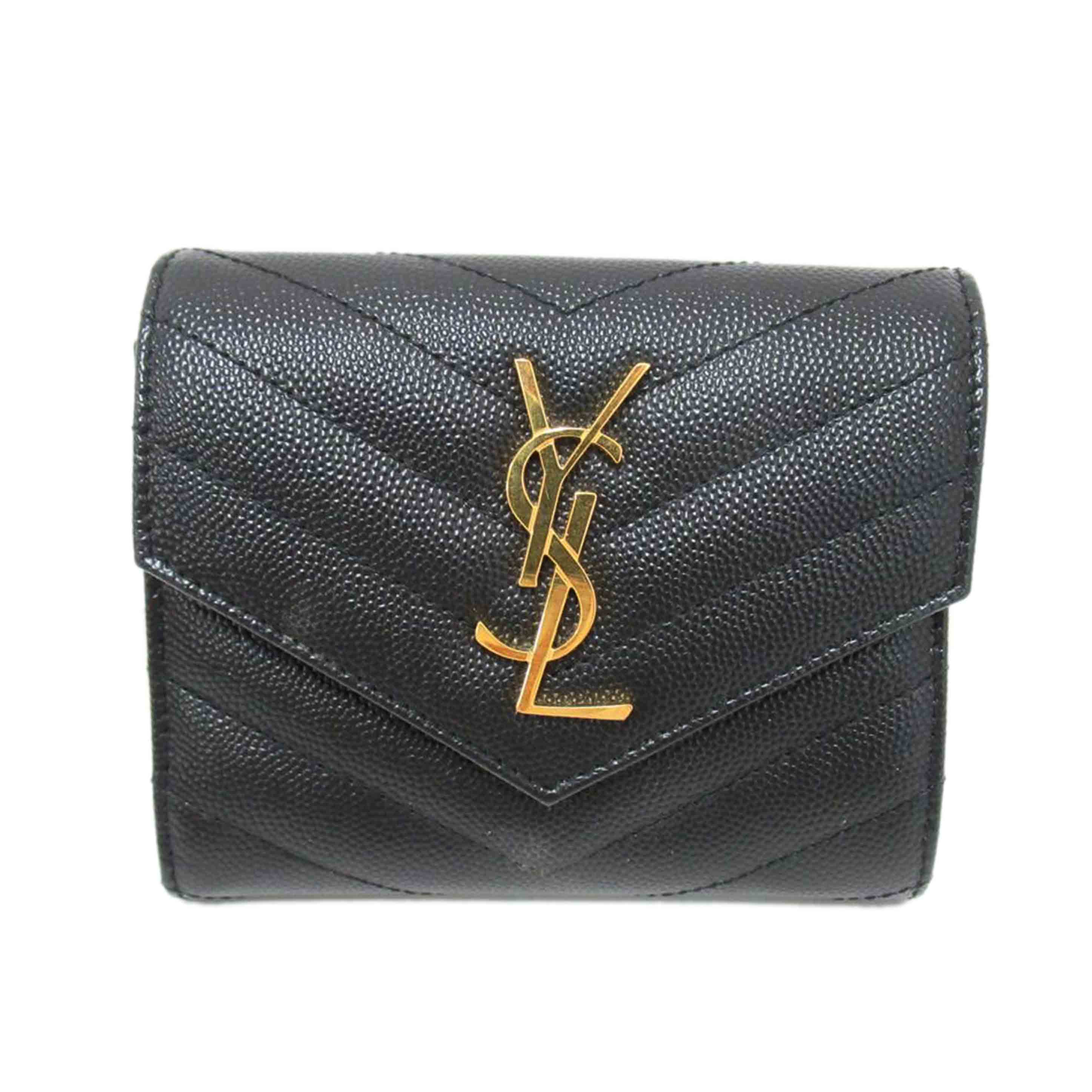SAINT LAUREN/ 二つ折りZIP財布/BND408943.1223//Aランク/63