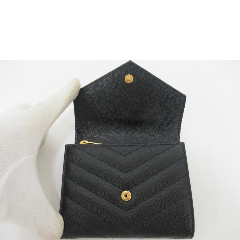 SAINT LAUREN/ 二つ折りZIP財布/BND408943.1223//Aランク/63