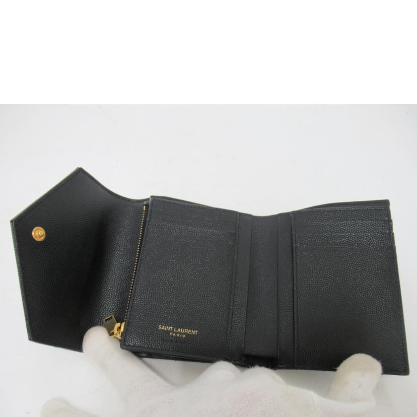 SAINT LAUREN/ 二つ折りZIP財布/BND408943.1223//Aランク/63