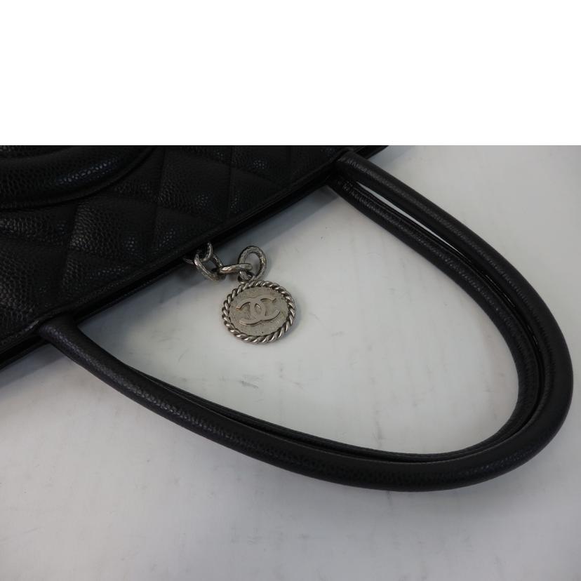 CHANEL シャネル/キャビアスキン復刻トート/黒/シルバー金具/A01804//763****/ABランク/84
