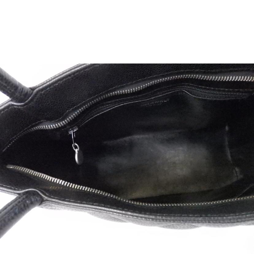 CHANEL シャネル/キャビアスキン復刻トート/黒/シルバー金具/A01804//763****/ABランク/84