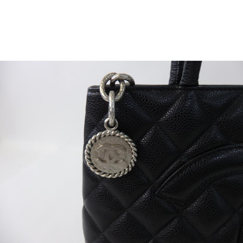 CHANEL シャネル/キャビアスキン復刻トート/黒/シルバー金具/A01804//763****/ABランク/84
