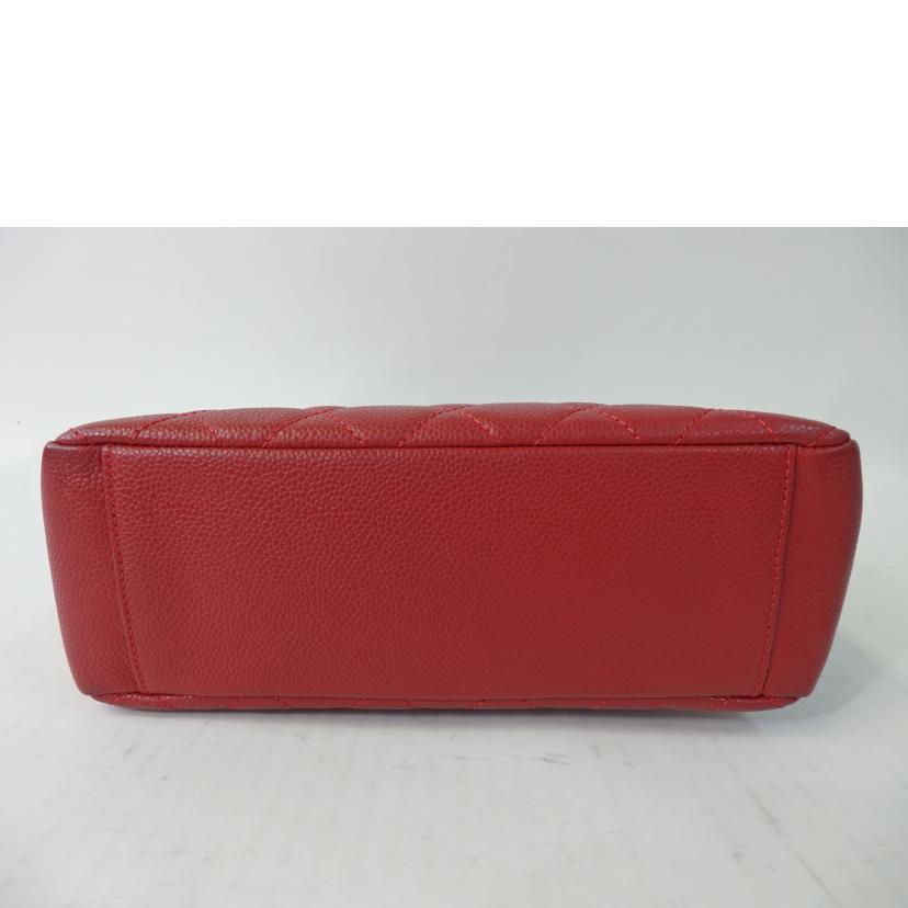 CHANEL シャネル/ココマーク/PSTトート/キャビアスキン/赤/シルバー金具/20994//133*****/Aランク/84