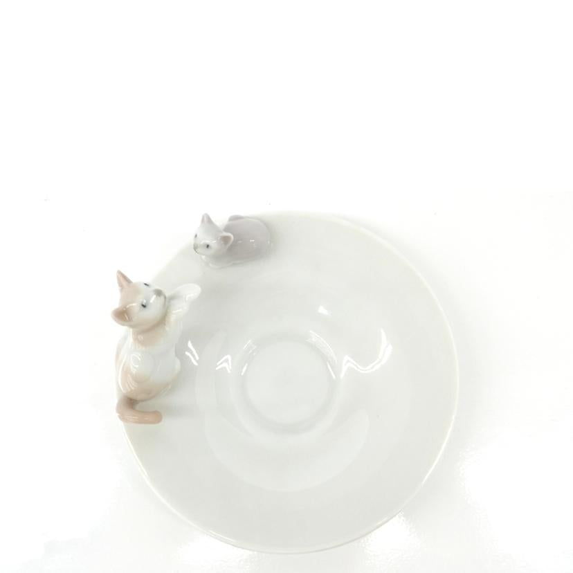 Lladro リヤドロ/カップ&ソーサー 親子猫/親子猫//Aランク/75