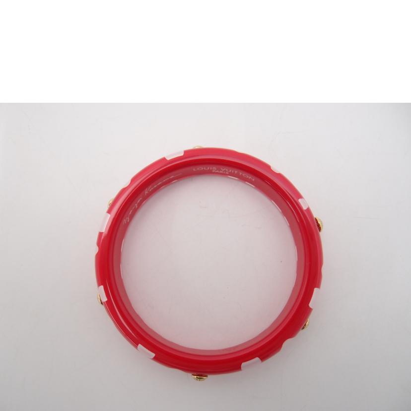 LOUIS VUITTON ルイヴィトン/ブラスレドットインフィニティ/ヤヨイクサイ/レッド/18.5cm/M66684 //GA0***/Aランク/69