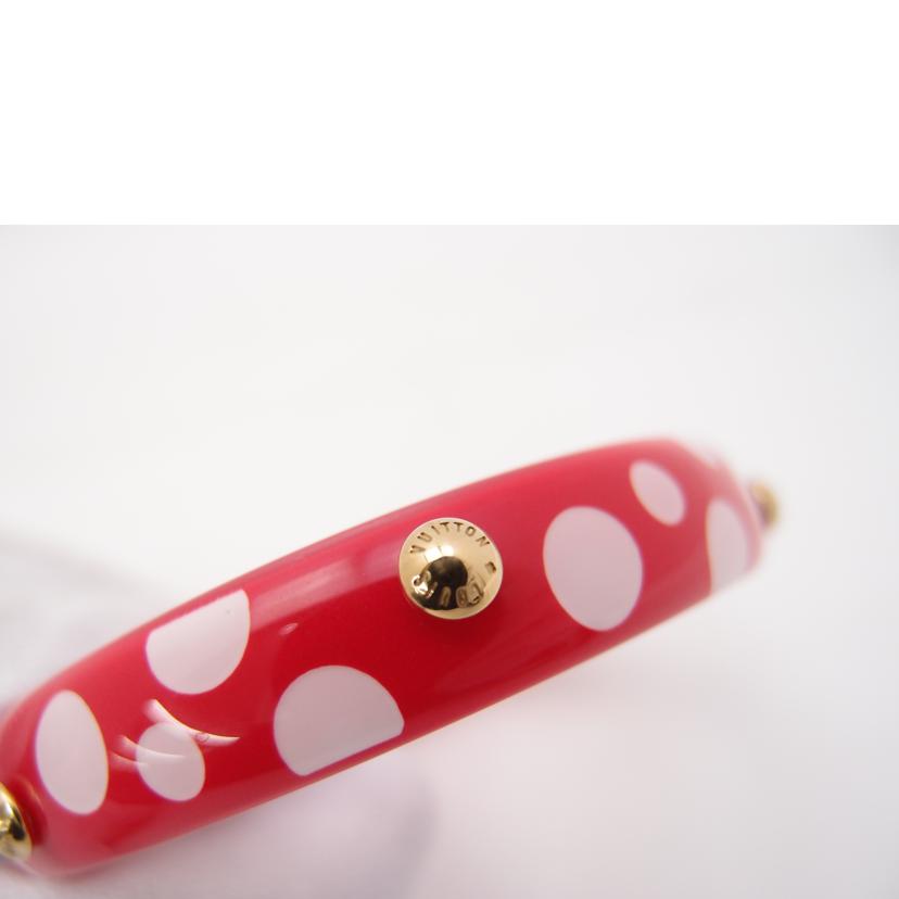 LOUIS VUITTON ルイヴィトン/ブラスレドットインフィニティ/ヤヨイクサイ/レッド/18.5cm/M66684 //GA0***/Aランク/69
