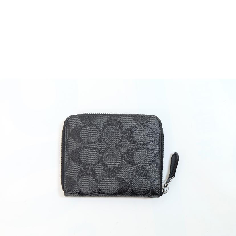 COACH コーチ/シグネチャーラウンドファスナーコンパクトウォレット/91290//M19**/ABランク/71