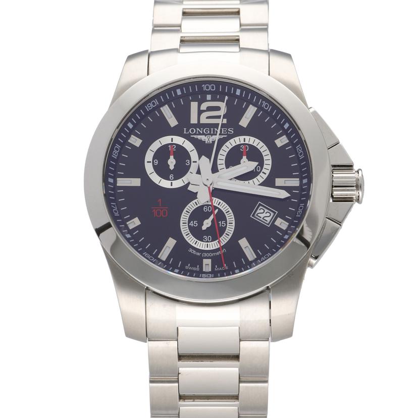 LONGINES ロンジン/コンクエスト/クロノグラフ/クオーツ/L3.800.4//453*****/SAランク/91