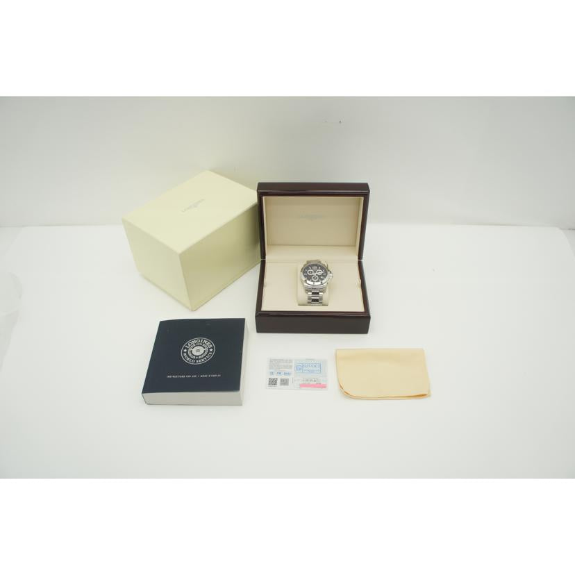 LONGINES ロンジン/コンクエスト/クロノグラフ/クオーツ/L3.800.4//453*****/SAランク/91