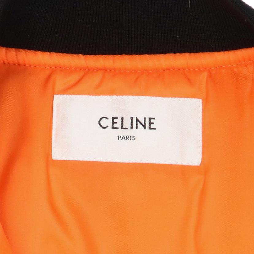 CELINE セリーヌ/MA-1型ボンバージャケットブラック/バックロゴ//Aランク/92