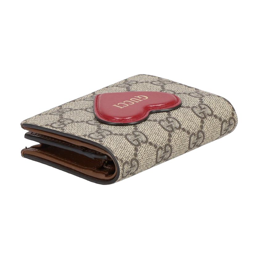 GUCCI グッチ/GUCCI コンパクトウォレット ハートモチーフ GGスプリーム/648848//041*/Bランク/19