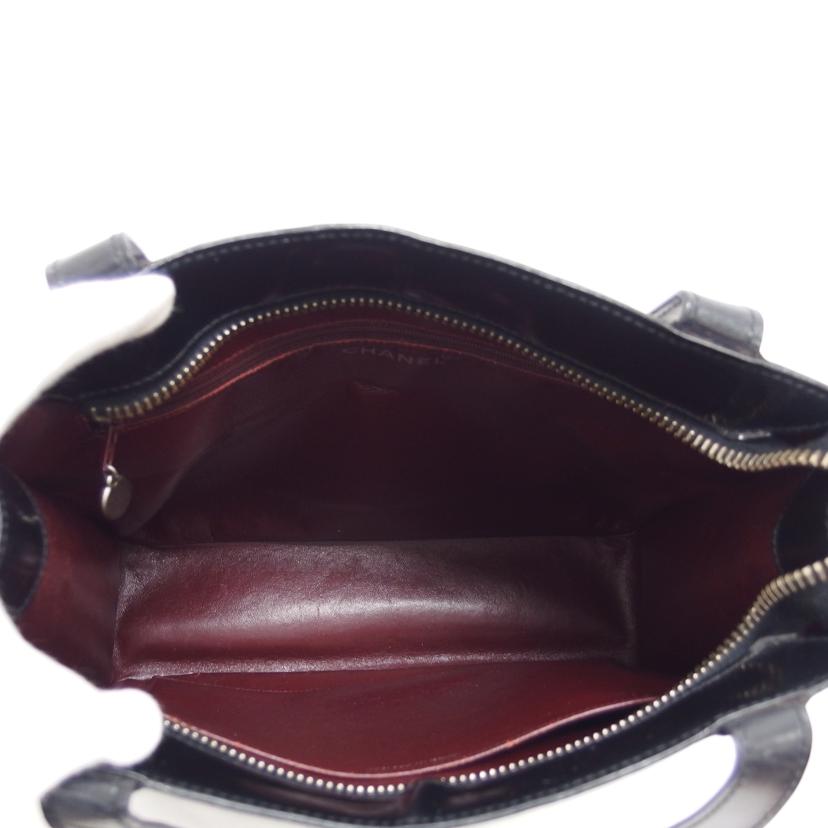 CHANEL シャネル/エナメルパテントレザー/ココマークトートバッグ/ブラック//537****/Bランク/04