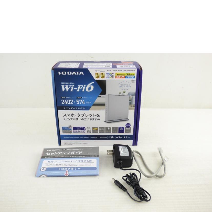 I O DATA アイ・オー・データ/無線LANルーター/WN-DAX3000GR//ABランク/64