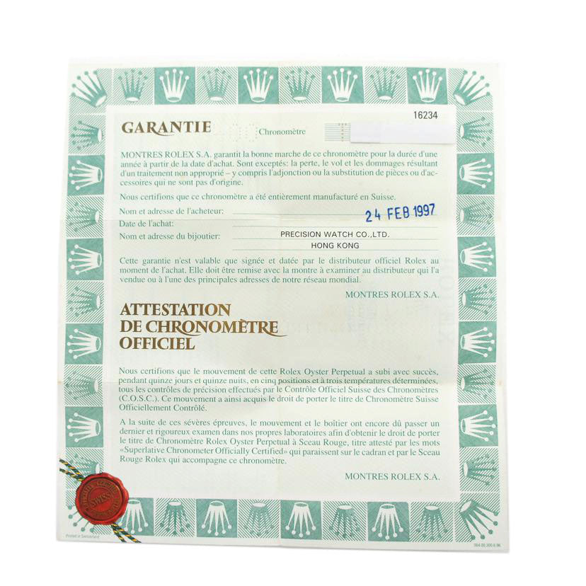 ROLEX ロレックス/デイトジャスト /ステンレススチール×ホワイトゴールド/16234//T41****/ABランク/91