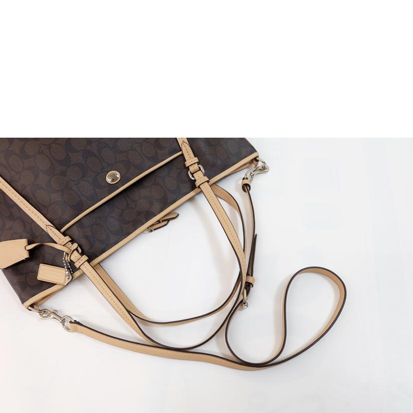 COACH コーチ/PVCシグネチャー2WAYトート/F77527//K13**/Bランク/71