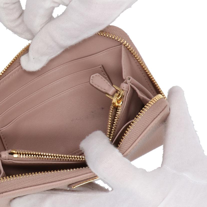 PRADA プラダ/トライアングルロゴ/ラウンドウォレット/1ML157//Aランク/91