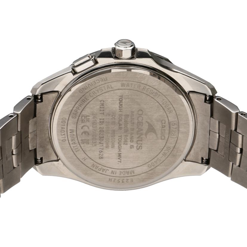 CASIO カシオ/オシアナス・マンタ/電波ソーラー×スマホリンク/OCW-S400-3AJF//001*****/SAランク/78