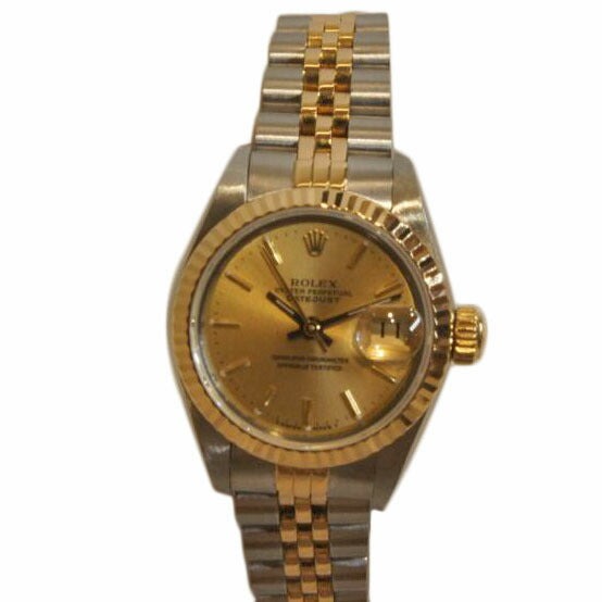 ROLEX ロレックス/レディースデイトジャストコンビ/SSYG/オートマ/69173//R44****/Aランク/92