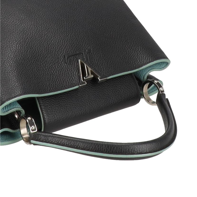 LV ルイヴィトン/カプシーヌMM/トリヨン・ノワール×ターコイズ//AR1***/ABランク/20