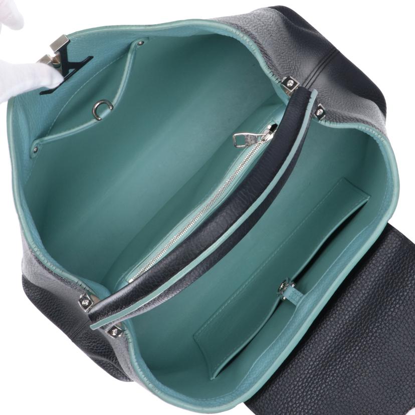 LV ルイヴィトン/カプシーヌMM/トリヨン・ノワール×ターコイズ//AR1***/ABランク/20