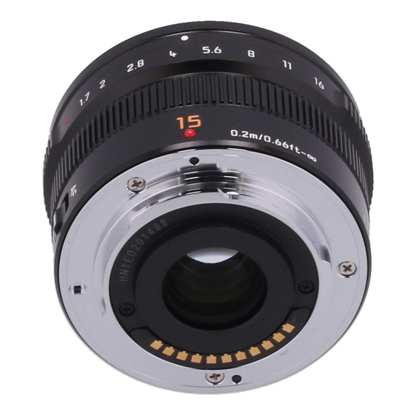 Panasonic パナソニック /交換レンズ/15mm/H-X015//HN1ED201488/ABランク/71