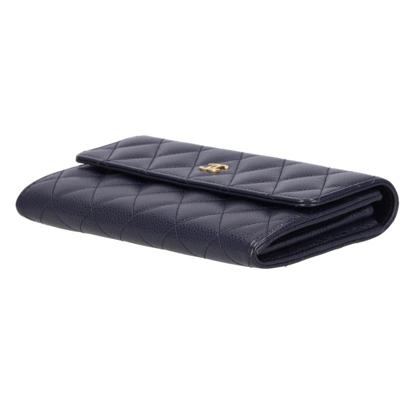 CHANEL シャネル/ キャビアスキン 長財布//217*****/Aランク/37