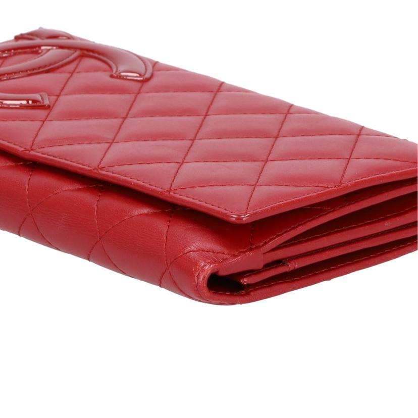 CHANEL シャネル/Wホック長財布/カンボンライン/レッド//136*****/ABランク/85