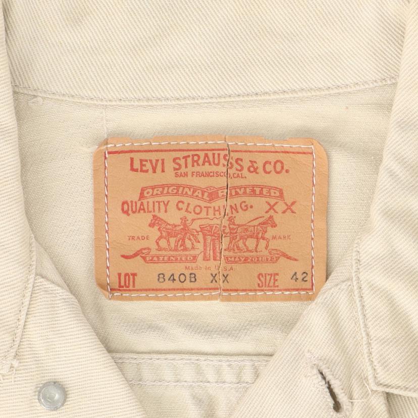 LEVIS リーバイス/840BXX/コットンツイルJK/60's/ヴィンテーシ/希少/USA製/840B XX//42/Bランク/82