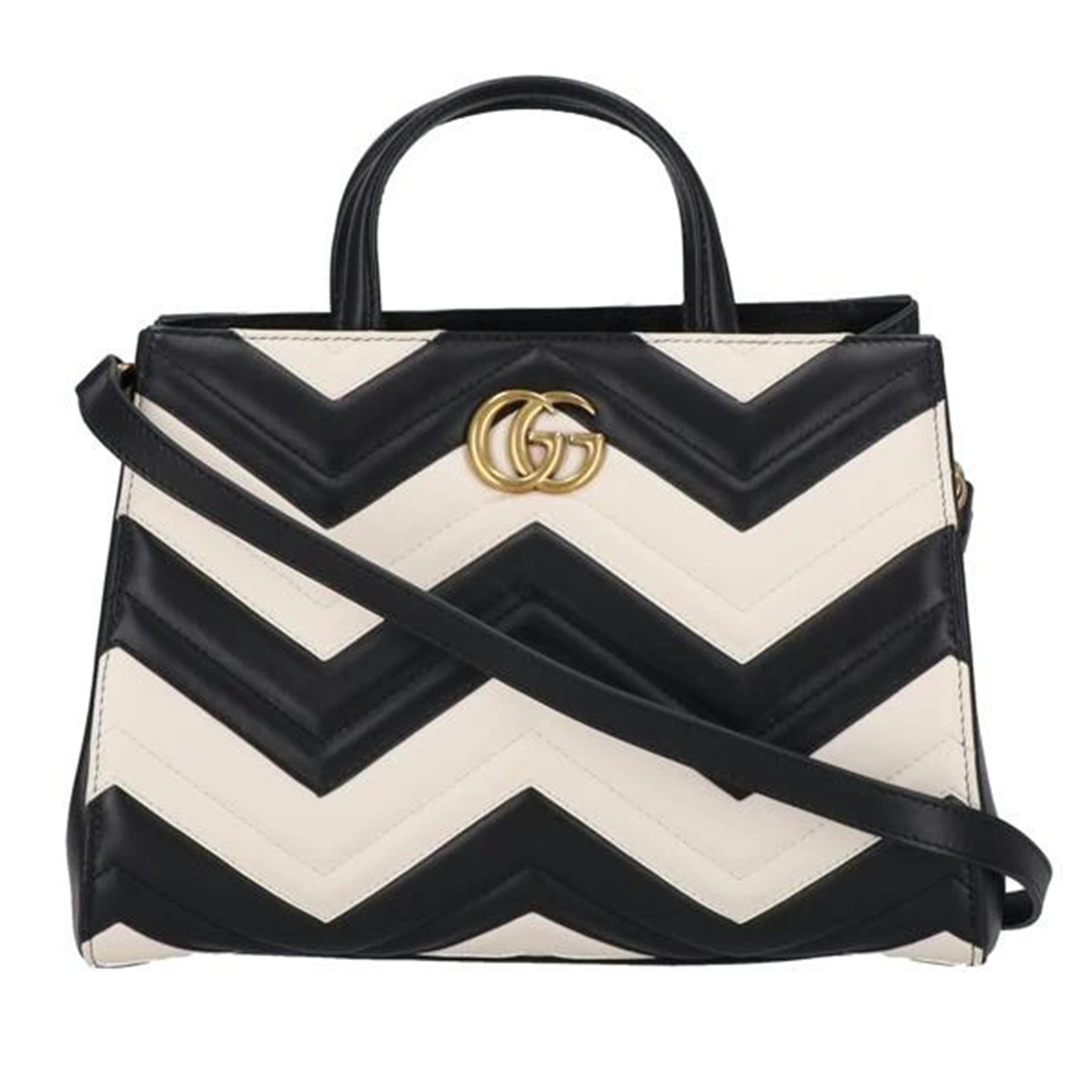 GUCCI グッチ/GGマーモントキルティングレザー2wayショルダー/448054//493***/SAランク/85