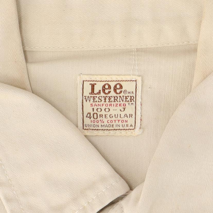 Lee リー/60's/WESTERNER/100-J/USA製/ヴィンテージ/100-J//40/Bランク/82