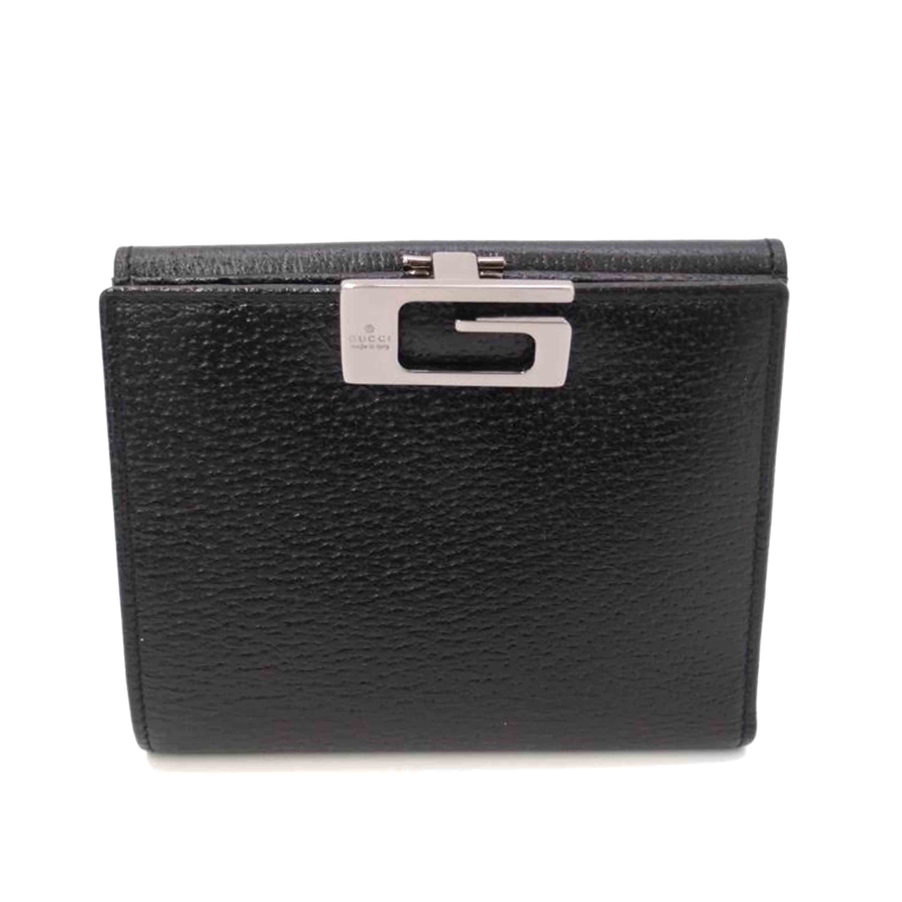 GUCCI グッチ/Wホック二つ折り財布/ブラック/035.2031//209*/Aランク/69