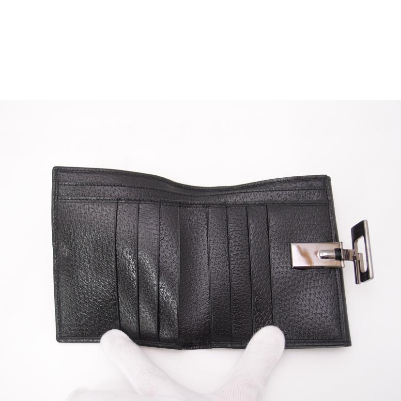 GUCCI グッチ/Wホック二つ折り財布/ブラック/035.2031//209*/Aランク/69
