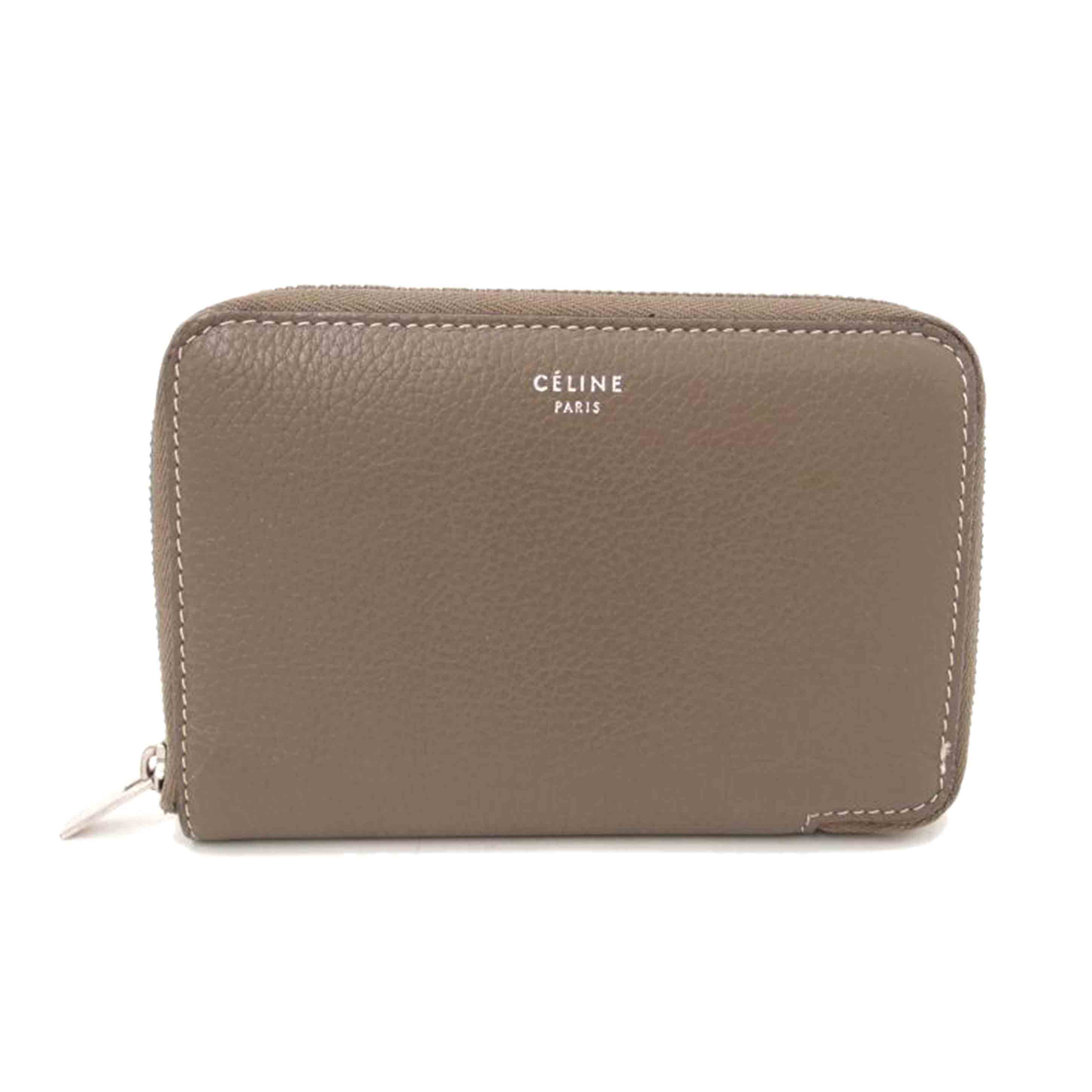 CELINE セリーヌ/コンパクト財布/グレージュ//GA4***/ABランク/69