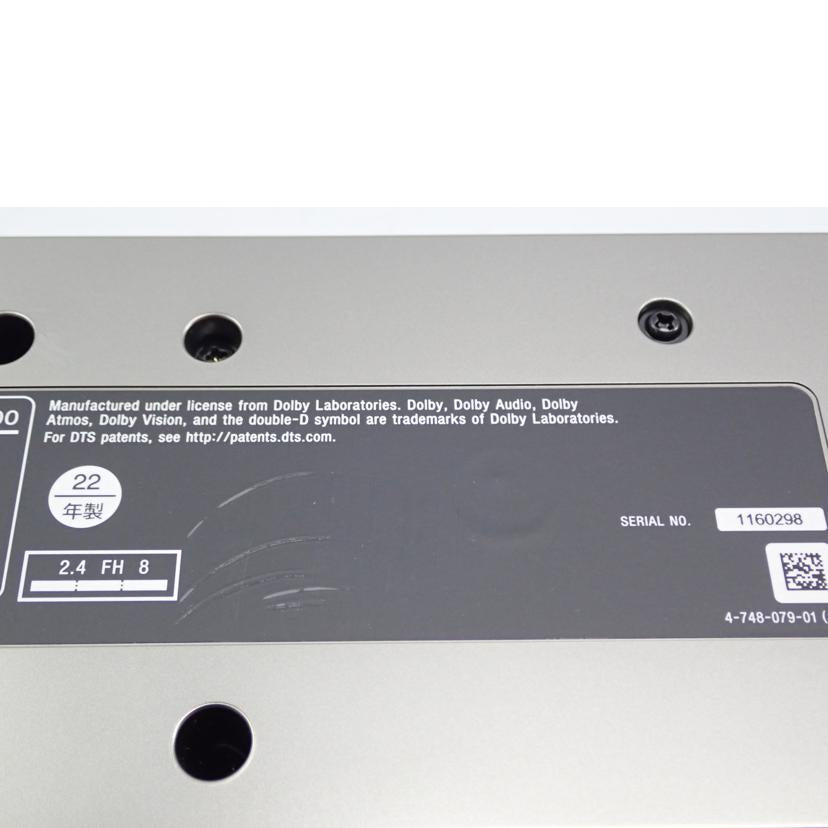 SONY SONY/サウンドバー /HT-X8500//1160298/Bランク/62