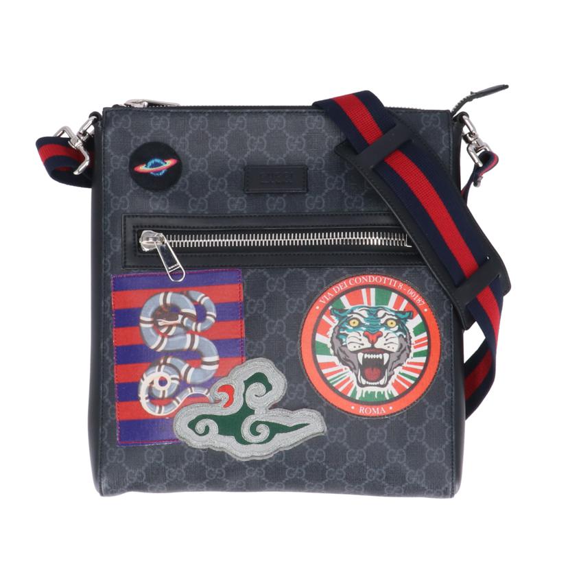 GUCCI グッチ/クーリエGGスプリームワッペンメッセンジャー/474137//467***/Aランク/20