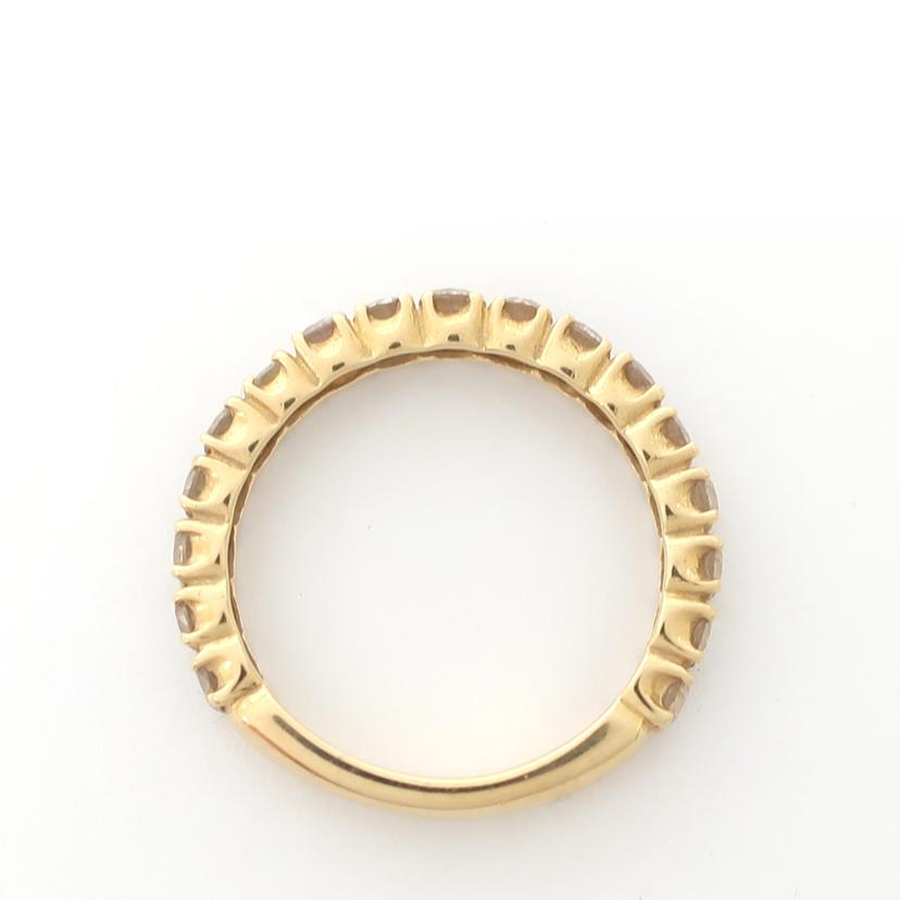 ダイヤ ハーフエタニティリング 1.0ct 11号 17石 K18YG ハフエタ 爪留め//ABランク/65