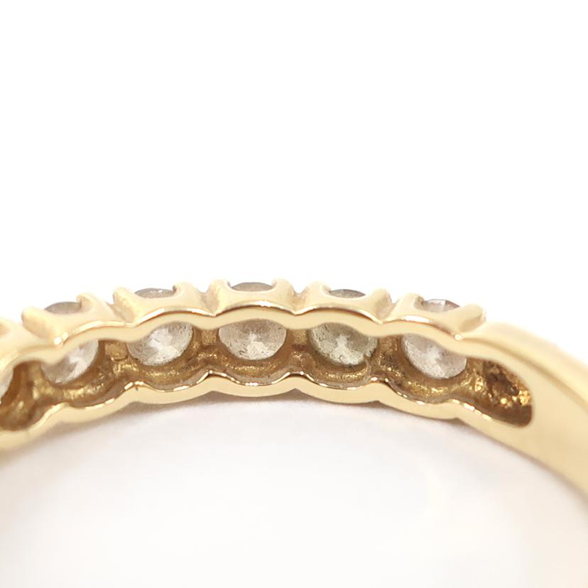 ダイヤ ハーフエタニティリング 1.0ct 11号 17石 K18YG ハフエタ 爪留め//ABランク/65