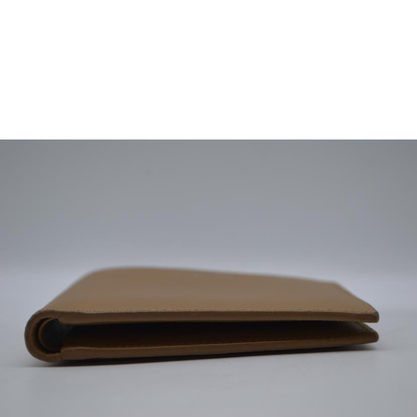 SAINT LAURENT サンローラン/スムースレザーバイフォールドウォレット/ブラウン/396307//012*/ABランク/89