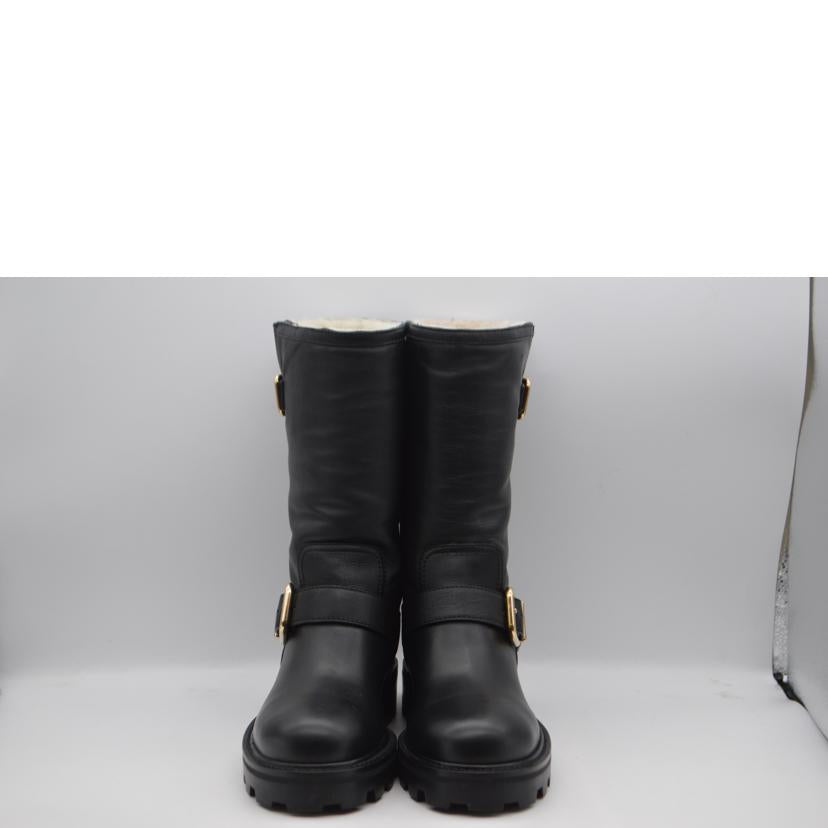 JIMMY CHOO ジミーチュウ/バイカーⅡファーインアンクルレザーブーツ/23.5cm/BIKERⅡ//Aランク/89