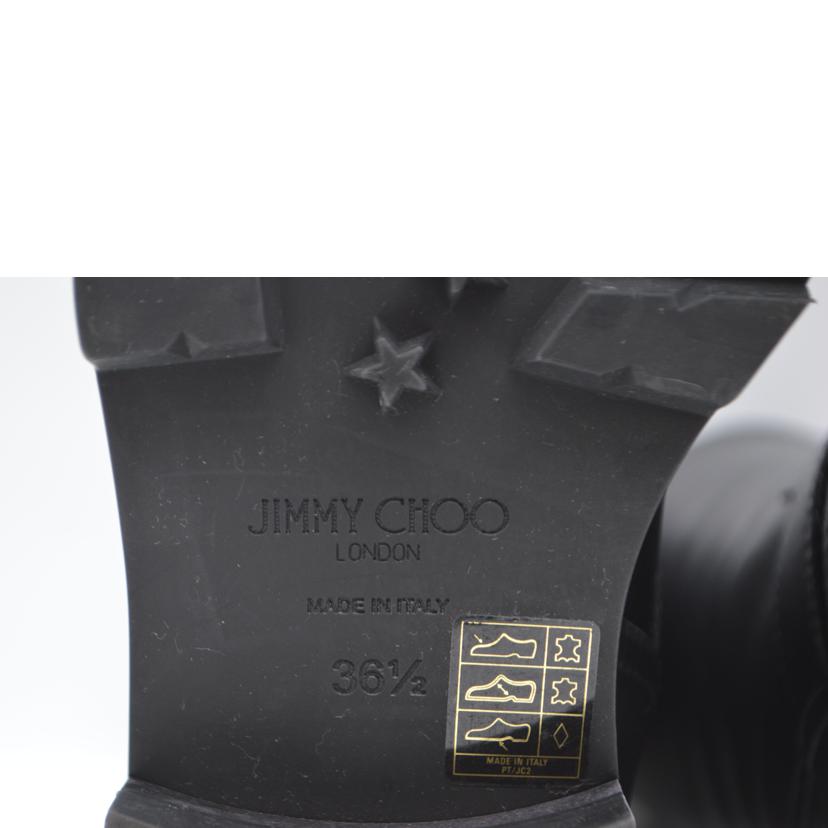 JIMMY CHOO ジミーチュウ/バイカーⅡファーインアンクルレザーブーツ/23.5cm/BIKERⅡ//Aランク/89