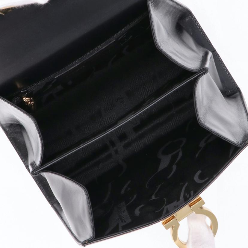 Ferragamo フェラガモ/ガンチーニ2WAYハンド/ブラック/GD金具/BX-212193//Aランク/75