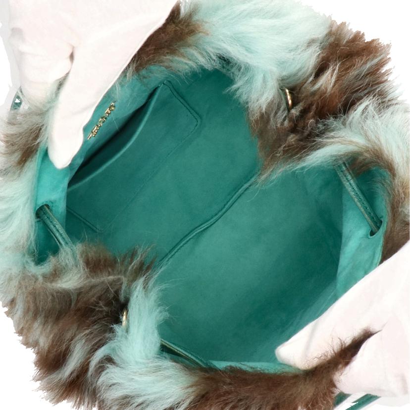 PRADA プラダ/ファー×レザーバッグ/1BC037//Aランク/91