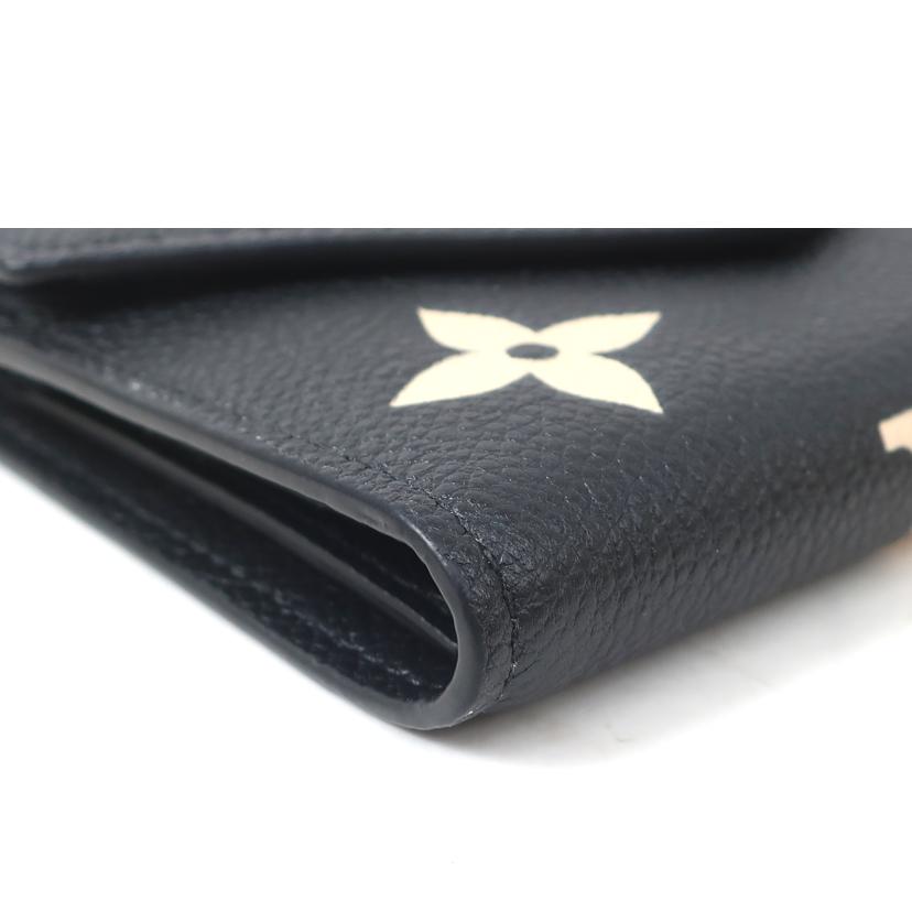 LOUIS VUITTON ルイ・ヴィトン/ポルトフォイユ・ヴィクトリーヌ 三つ折り財布 ブラック/M80968//Aランク/65