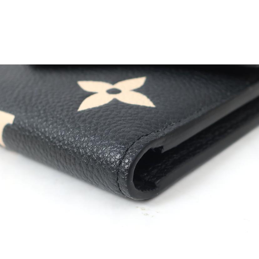 LOUIS VUITTON ルイ・ヴィトン/ポルトフォイユ・ヴィクトリーヌ 三つ折り財布 ブラック/M80968//Aランク/65