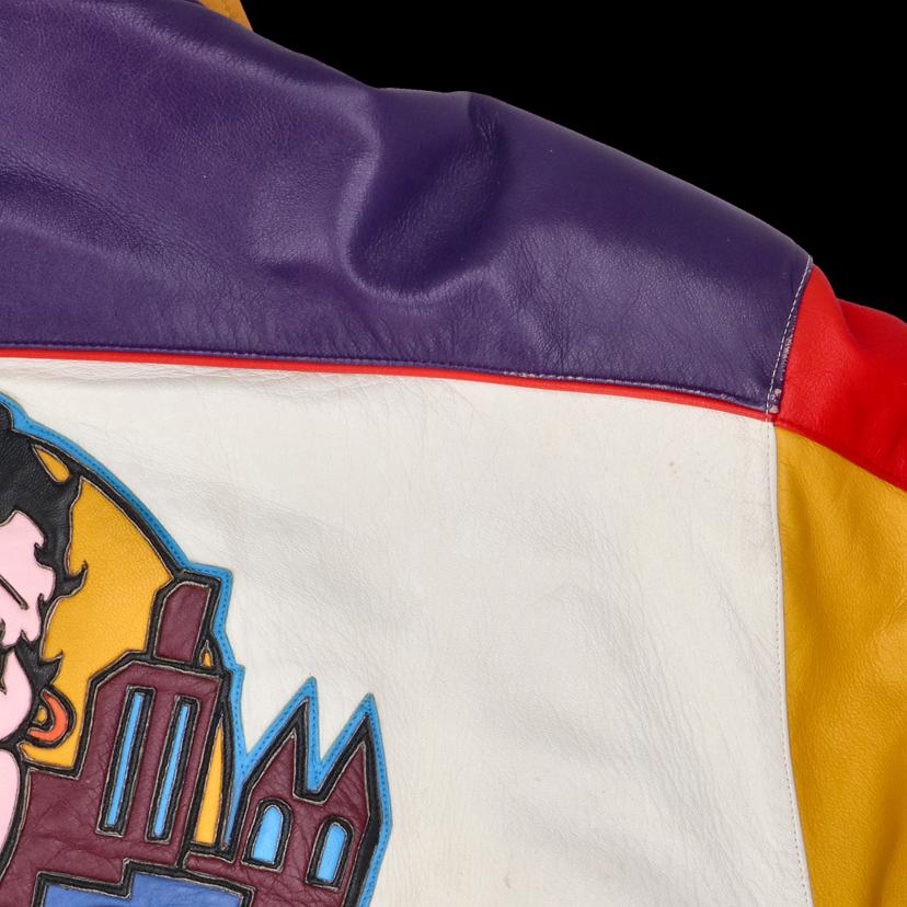 JEFF HAMILTON JEFF HAMILTON/希少/USA製/BETYY BOOP/ヴィンテージ/レザージャケット//Bランク/85