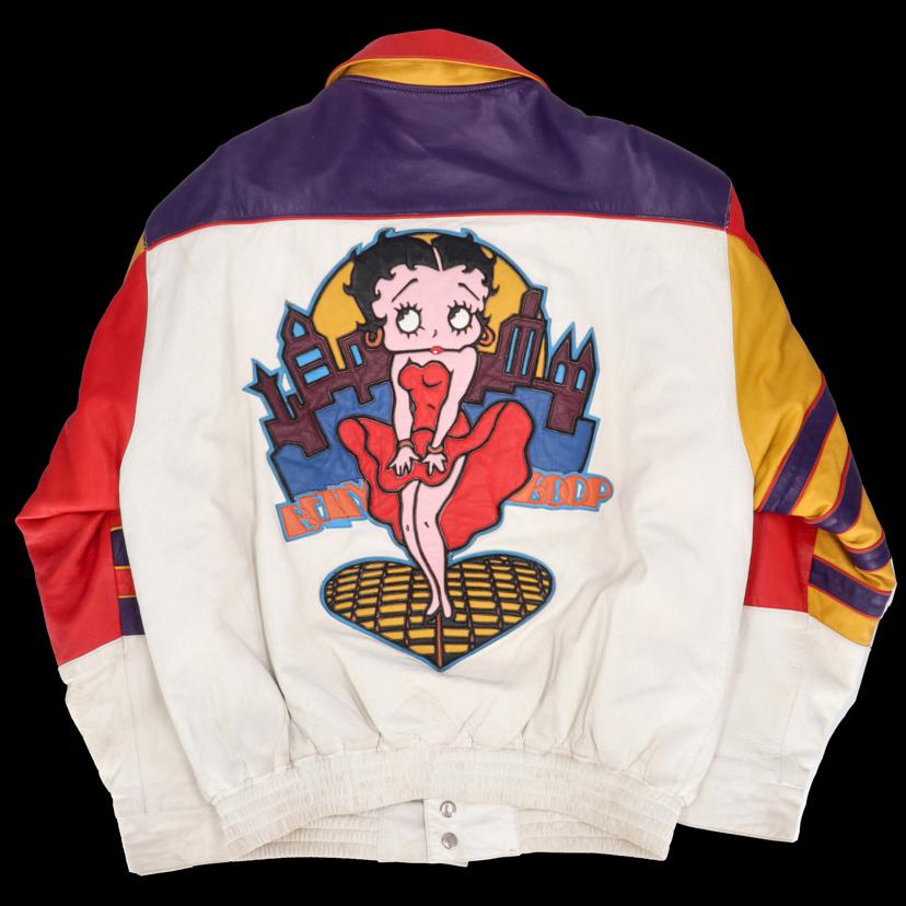 JEFF HAMILTON JEFF HAMILTON/希少/USA製/BETYY BOOP/ヴィンテージ/レザージャケット//Bランク/85